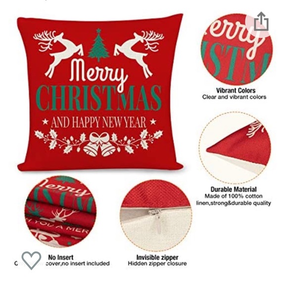 Christmas throw pillow cases - Picture 4 of 6